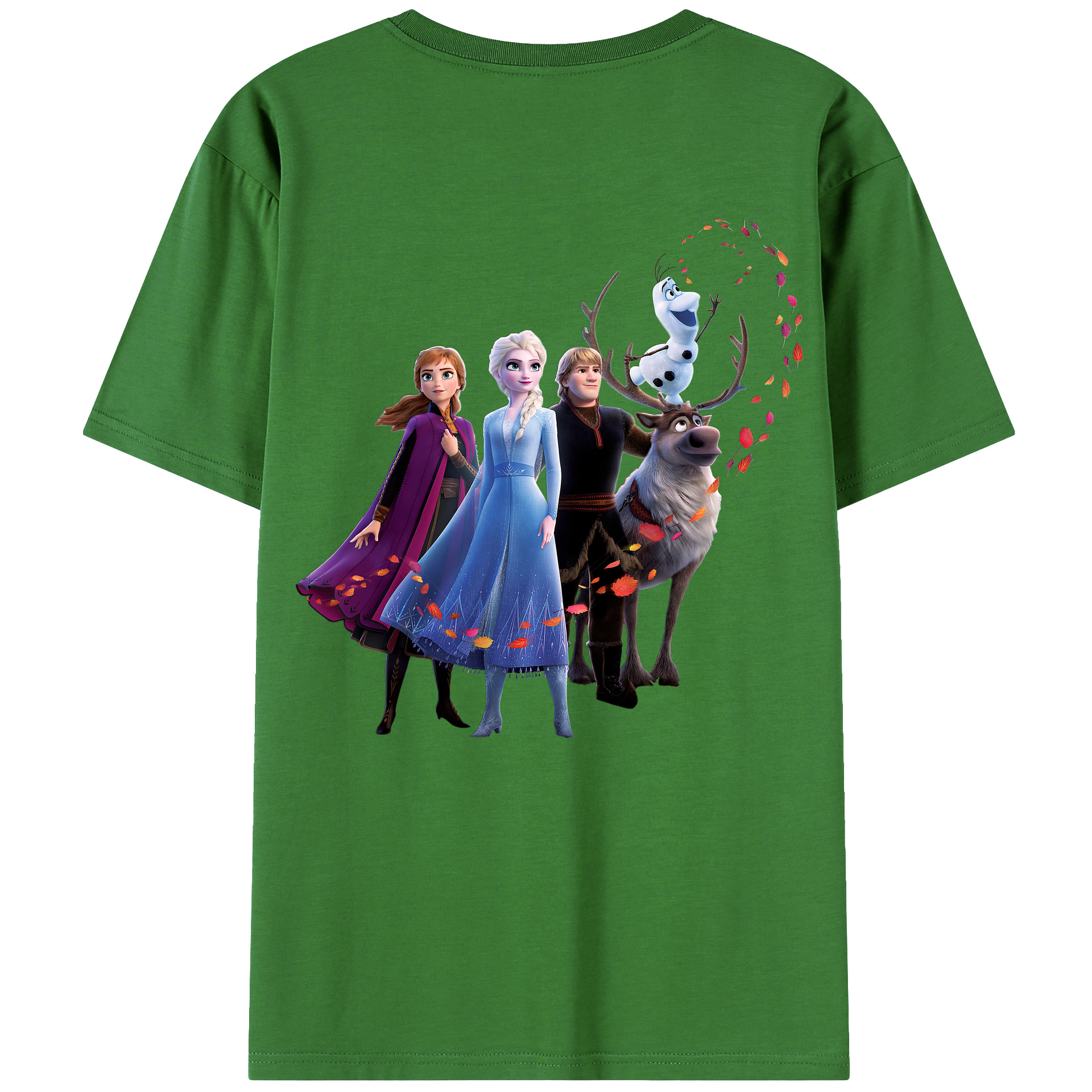 （画像用） アナと雪の女王 アンナ エルサ Frozen Anna Elsa レディース半袖Tシャツ(バックプリント)